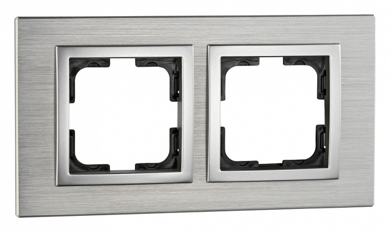 Рамка на 2 поста Mono Electric Style Aluminium 107-800000-161 