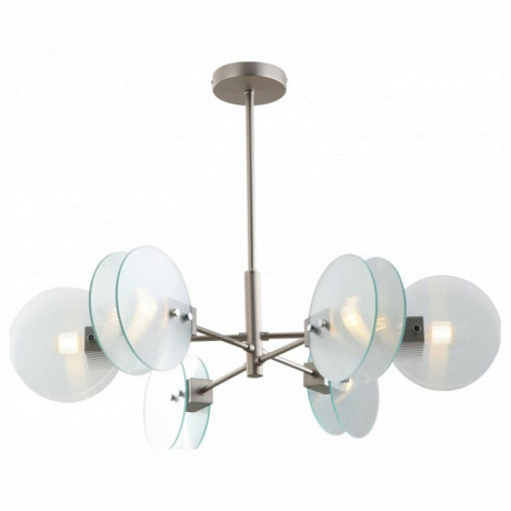 Люстра на штанге iLamp Panorama 15598-6 SN+CL 