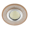 Встраиваемый светильник с LED подсветкой Fametto Luciole DLS-L142 Gu5.3 Glassy/Light Tea (UL-00003881) 