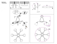 Потолочная люстра с лампочками Ambrella light TR303294+Lamps
