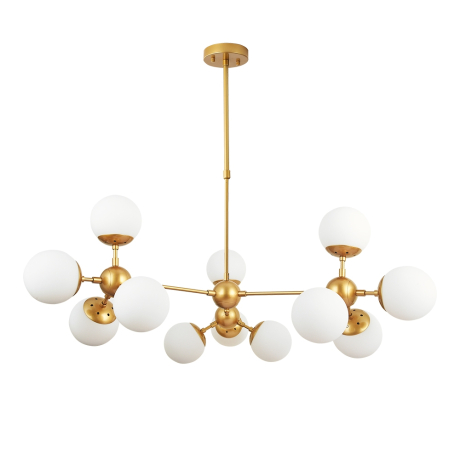 Люстра на штанге с лампочками Arte lamp A1664SP-12GO+Lamps 