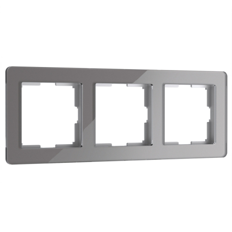 Рамка на 3 поста Werkel Acrylic (графит) W0032704