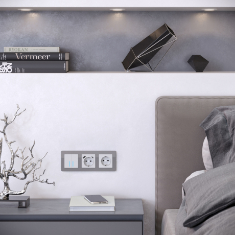 Рамка на 3 поста Werkel Acrylic (графит) W0032704