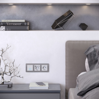 Рамка на 3 поста Werkel Acrylic (графит) W0032704