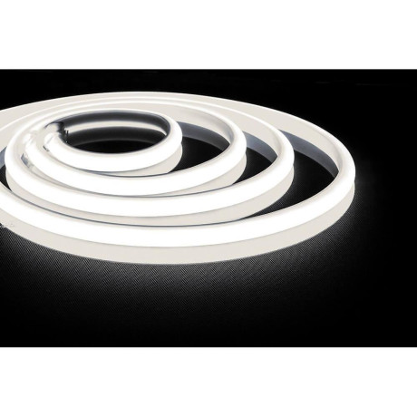 5м. Комплект неоновой ленты белого цвета 4000К 2835 14,4W, 220V, 180LED/m, IP68 Feron 32187 