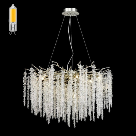 Люстра подвесная с Led лампочками в комплекте Wertmark WE185.12.203+Lamps 