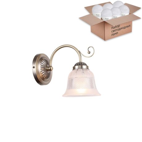 Бра с лампочкой F-Promo Vetus 2194-1W+Lamps E14 P45 