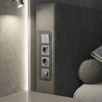 Рамка на 4 поста Werkel Acrylic (графит) W0042704