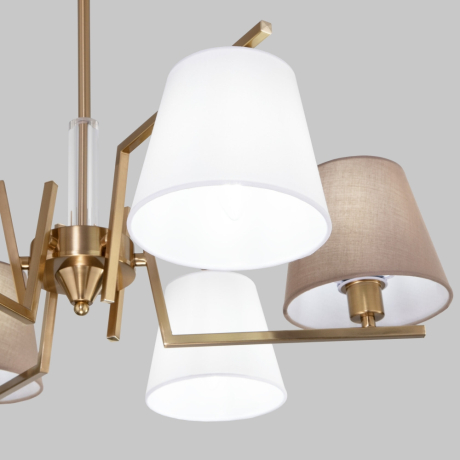 Люстра на штанге с тканевыми абажурами Eurosvet Ozark 60149/6 (a064975) 