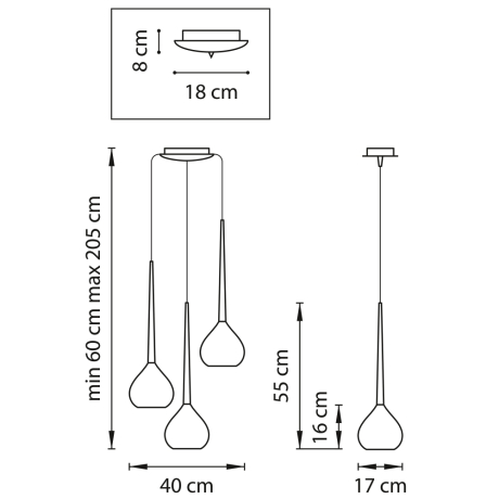 808230 Светильник подвесной Lightstar с поддержкой Алисы, Forma 