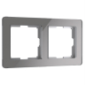 Рамка на 2 поста Werkel Acrylic (графит) W0022704