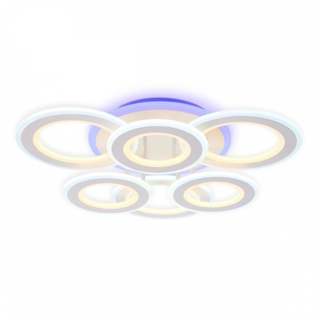 Потолочная диммируемая люстра с пультом ДУ Ambrella light FA8805 WH 