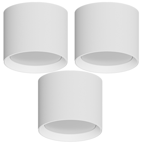 Комплект 3шт. Накладной светильник Arte Lamp Intercrus A5548PL-1WH-3 