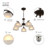Люстра подвесная с Led лампочками в комплекте Rivoli Б0054758+Lamps 
