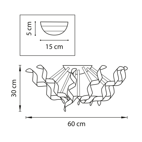 754061 Потолочная люстра LightStar Turbio 