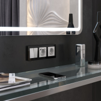 Рамка на 3 поста Werkel Acrylic (черный) W0032708