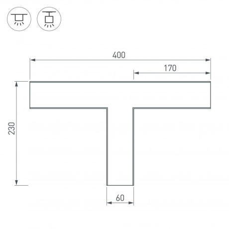 Коннектор T-образный Arlight SL-Line-6070 030142 