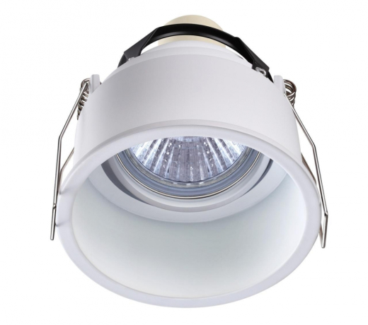 Встраиваемый светильник с лампочкой Novotech Cloud 370563+Lamps Gu10 