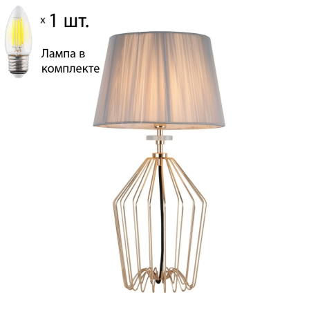 Подвесной светильник с лампочкой Favourite Sade 2690-1T+Lamps Е27 Свеча 