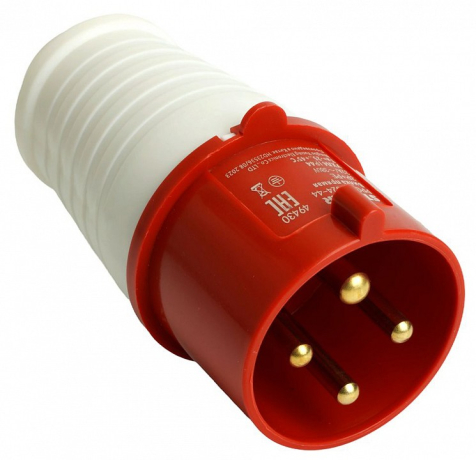 Вилка прямая 3P+PE Stekker  49430 