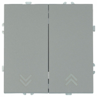 Выключатель самовозвратный двухклавишный без рамки Stekker Эмили 50329