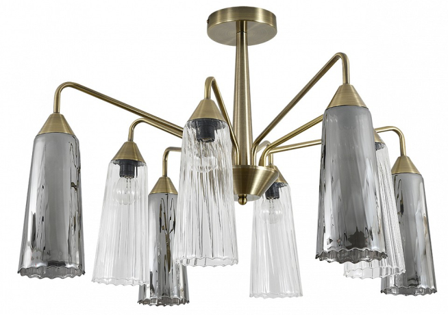 Люстра на штанге Indigo Campana 13028/8R Brass 