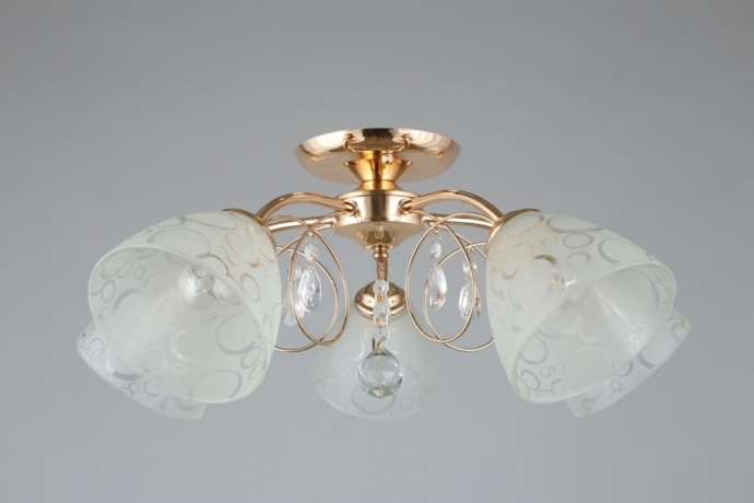 Люстра потолочная с лампочками Omnilux OML-29007-05+Lamps 