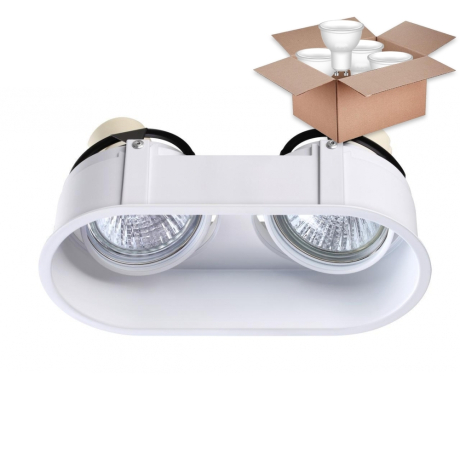 Встраиваемый светильник с лампочками Novotech Cloud 370564+Lamps Gu10 