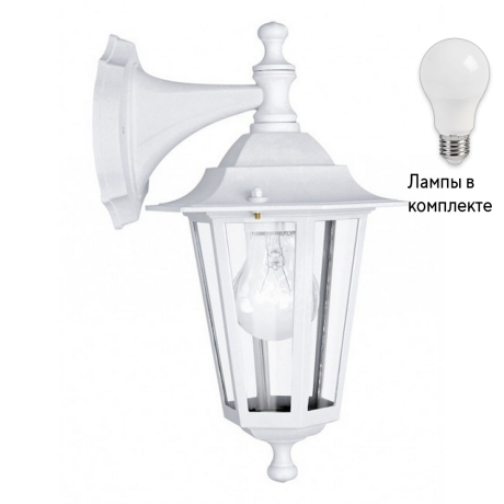 Уличный настенный светильник с лампочкой Eglo 22462+Lamps
