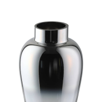 421364 Ваза декоративная KENYASI, H325, ?180, стекло, прозрачный, серебряный, зеркальный Eglo