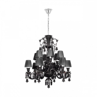 Подвесная люстра с черными плафонами Loft IT Zenith 10210/12 Black