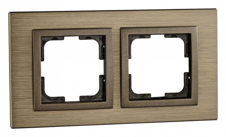 Рамка на 2 поста Mono Electric Style Aluminium 107-810000-161 