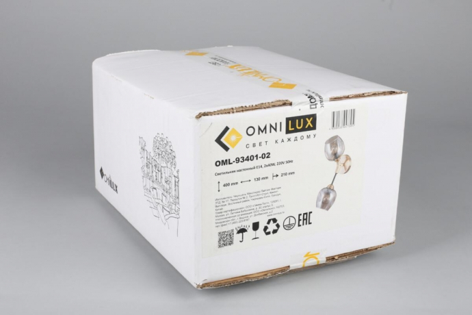 Бра с лампочками Omnilux OML-93401-02+Lamps 