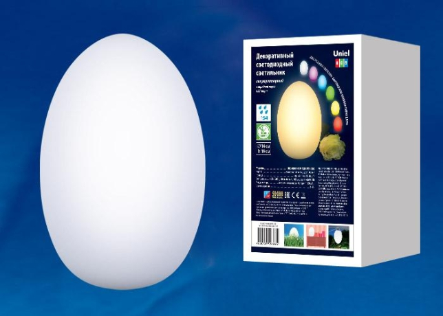 Уличный светодиодный светильник аккумуляторный RGB Uniel ULG-R003 019/RGB IP54 EGG (UL-00003302)