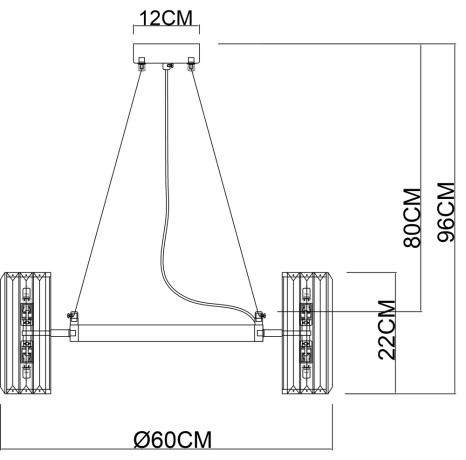 Подвесной светильник Arte Lamp Santorini A1049SP-12GO 