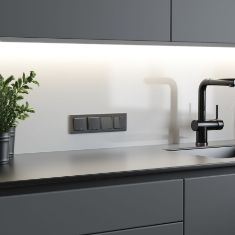 Рамка на 4 поста Werkel Stark (графит матовый) W0041864 