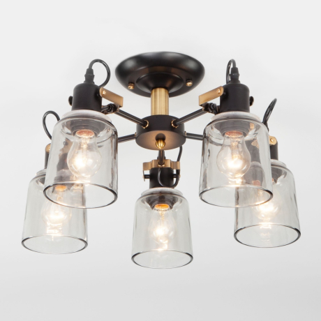 Потолочная люстра Eurosvet Astor 70111/5 черный (a047617) 