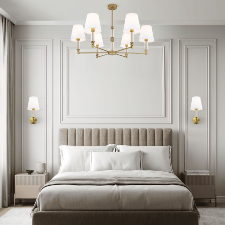 Люстра на штанге Eurosvet 60145/6 латунь (a061950) 