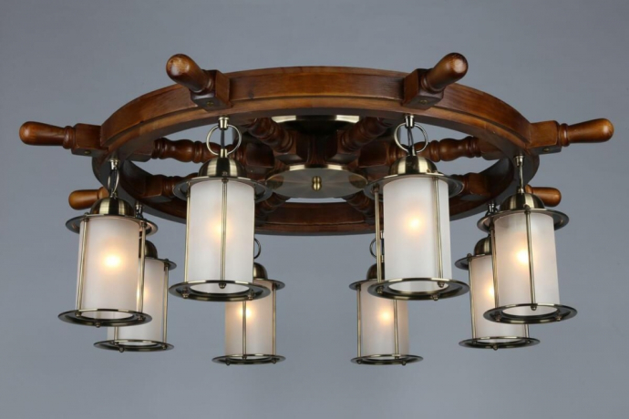 Люстра с поддержкой Алисы потолочная Omnilux OML-50307-08-A 