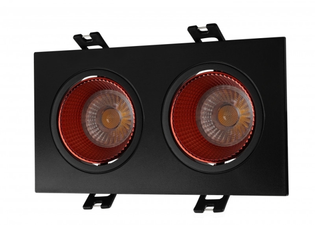 Встраиваемый светильник Denkirs DK3072-BK+RD 