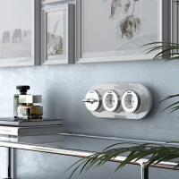 Розетка с заземлением (белый матовый/хром) Vintage Werkel W5871050