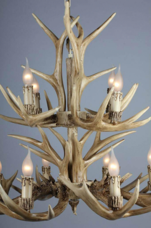 Подвесная люстра с рогами Omnilux Loureiro OML-52003-12 