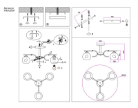 Потолочная люстра Ambrella light Traditional Modern TR303311