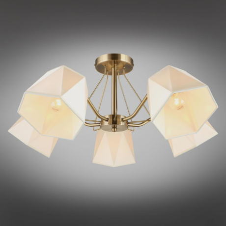 Люстра с поддержкой Алисы потолочная Omnilux OML-65007-05-A 