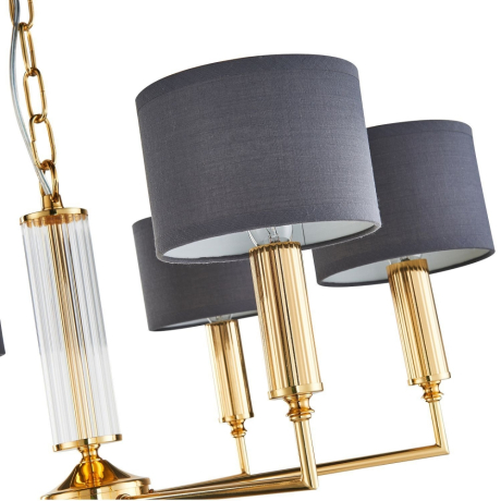 Подвесная люстра с лампочками Favourite Laciness 2609-6P+Lamps E14 Свеча 