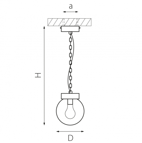 Светильник подвесной уличный Bolla Lightstar 373110