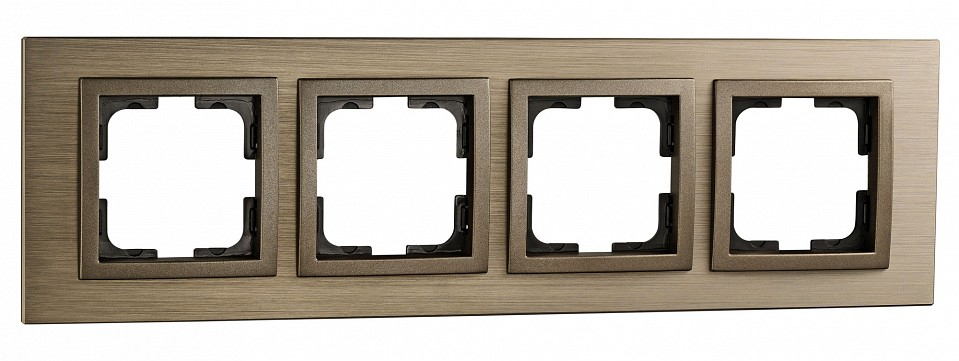 Рамка на 4 поста Mono Electric Style Aluminium 107-810000-163 