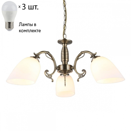 Люстра подвесная с лампочками Omnilux OML-56407-03+Lamps 