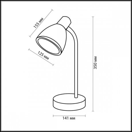2591/1T Настольная лампа Odeon Light PIKA 