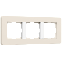 Рамка на 3 поста Split (айвори/белый, soft-touch) W0033066 Werkel (a067256)